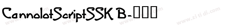 CannolotScriptSSK B字体转换